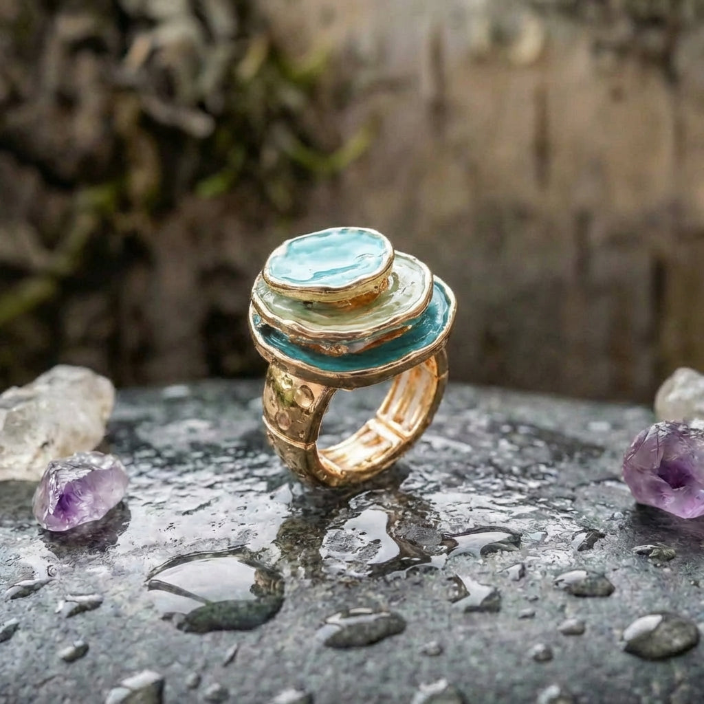 Bohemian Geometric Ring