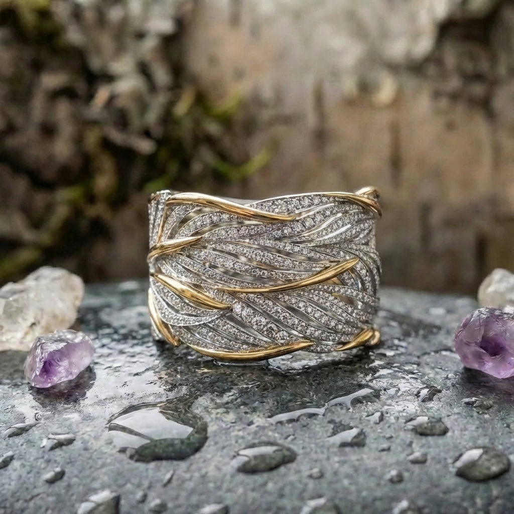 Elegant Crystal Statement Ring