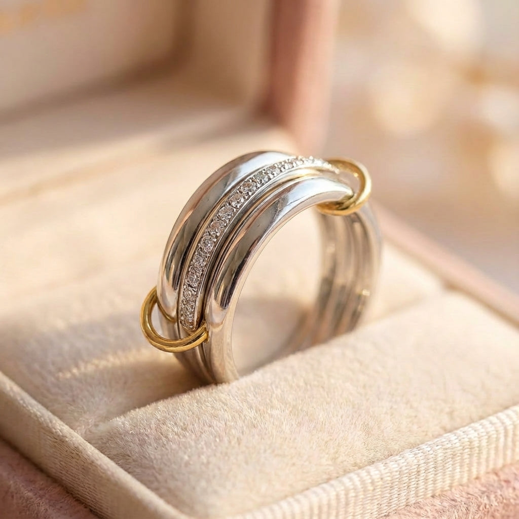 Elegant Interlocking Ring