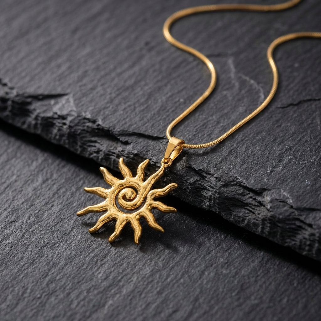 Vintage Chic Sun Shaped Necklace