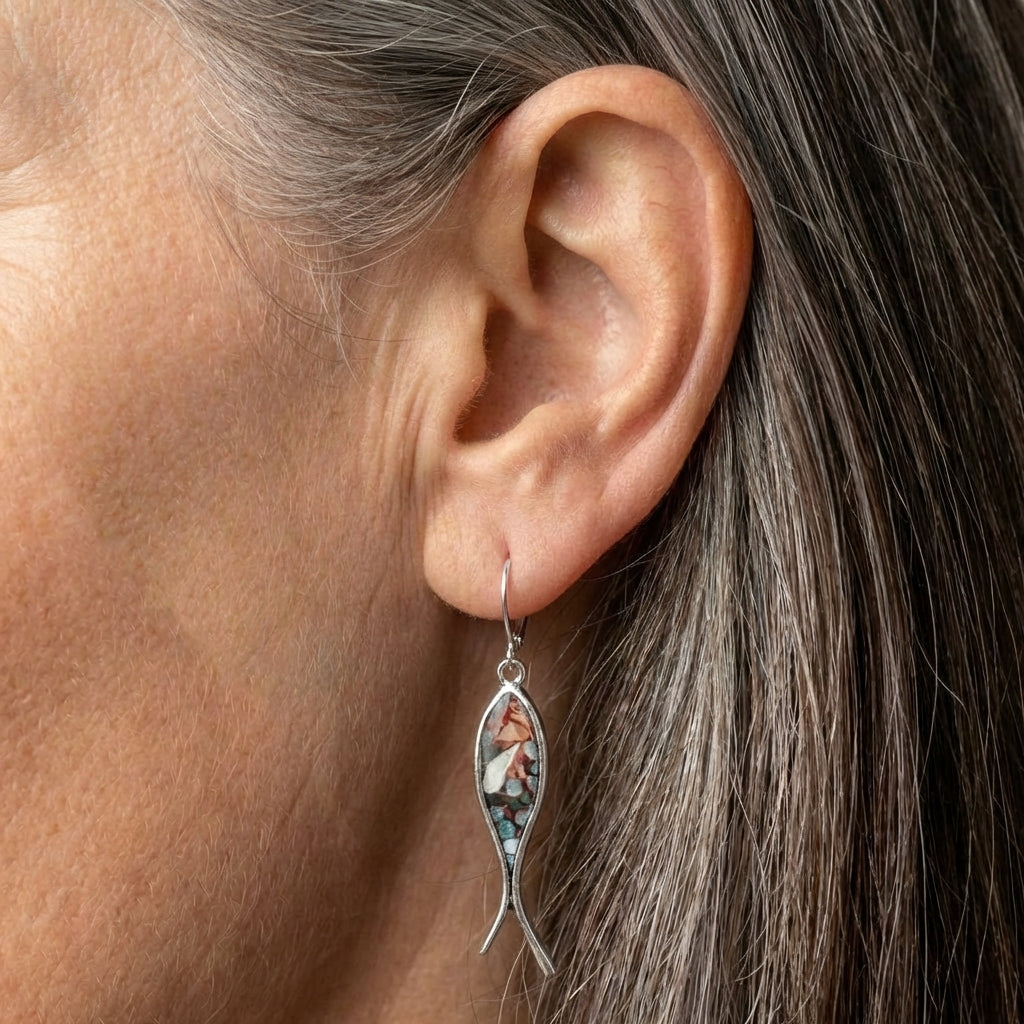 Vintage Fish Dangle Earrings