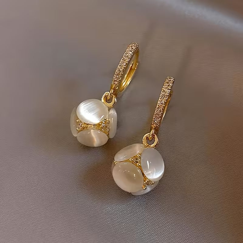 Retro Sparkle Ball Earrings