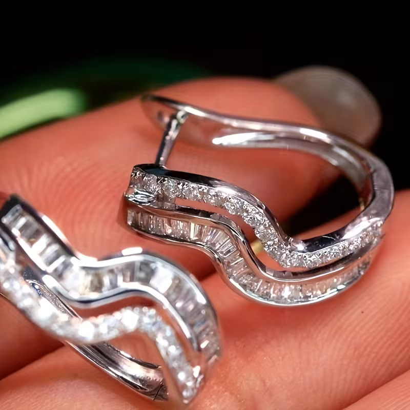 Vintage Handmade Silver Earring