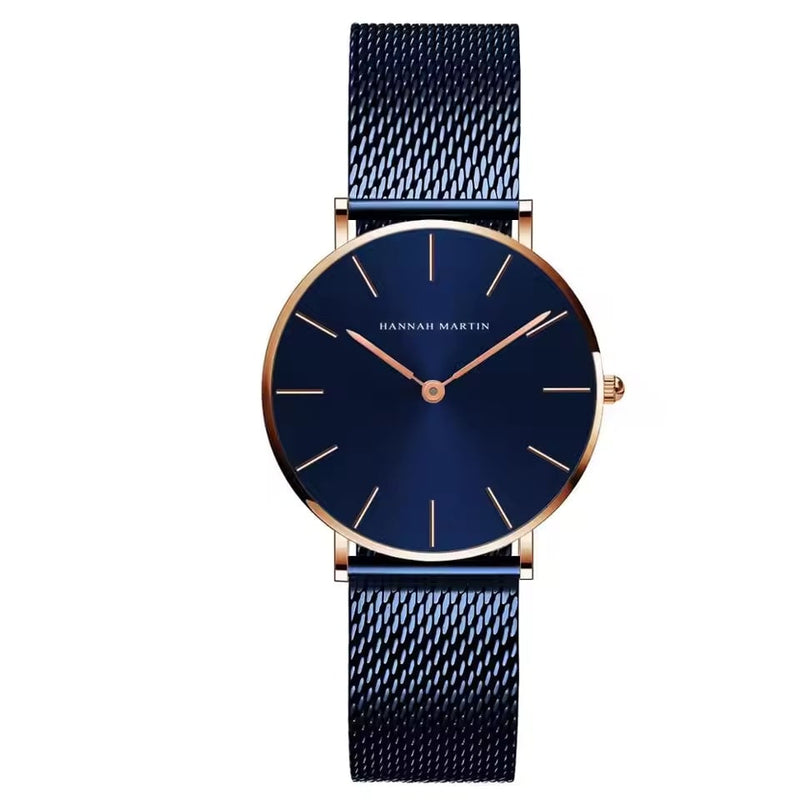 Luxurious Rose Gold Quartz Timepiece Alongside Bracelet