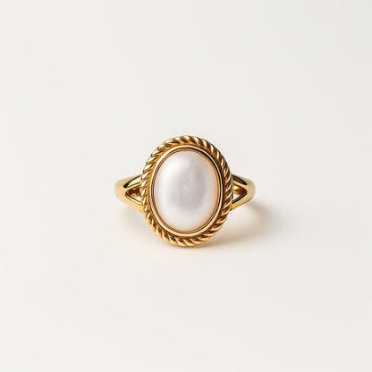 Delicate Artisan Gold Ring