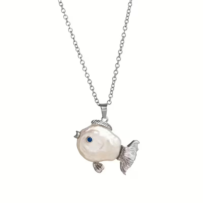 Pearlescent Ocean Reverie Pendant Necklace